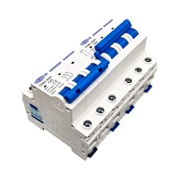 TOMZN 3P plus 3P MTS AC Dual power Manual transfer switch Circuit breaker MCB 50HZ/60HZ - Image 2