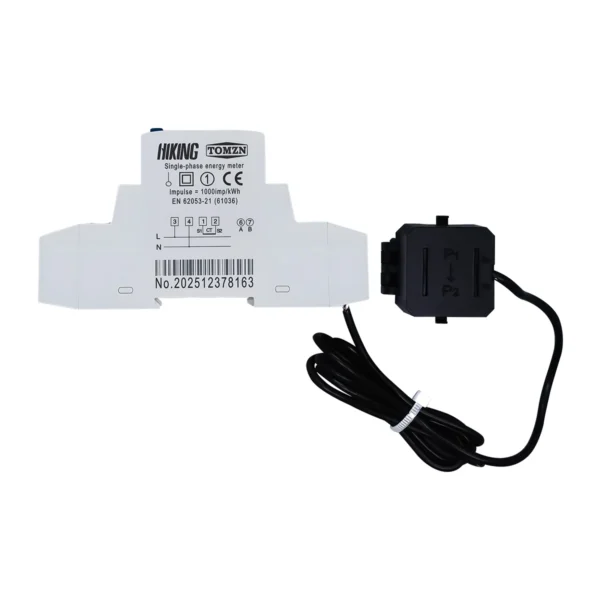 TOMZN Energy Meter CT LCD 85-300V Max 400V 100A 50/60Hz Positive Reverse Active Reactive Energy Voltage Current Hz PF Backlight - Image 4
