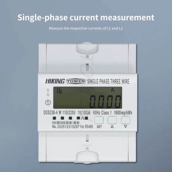 DDS238-4 W L1/L2  FM2S 110V+110V 100A Bi-directional Active Energy Measure RS485 FM2S Phase Voltage Frequency 50/60Hz TOMZN - Image 6