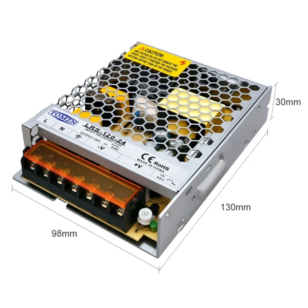 TOMZN 120W AC-DC SMPS Single Output Switching power supply input 110V 220V output 5V 12V 15V 24V 36V 48V adjustable for LED - Image 3