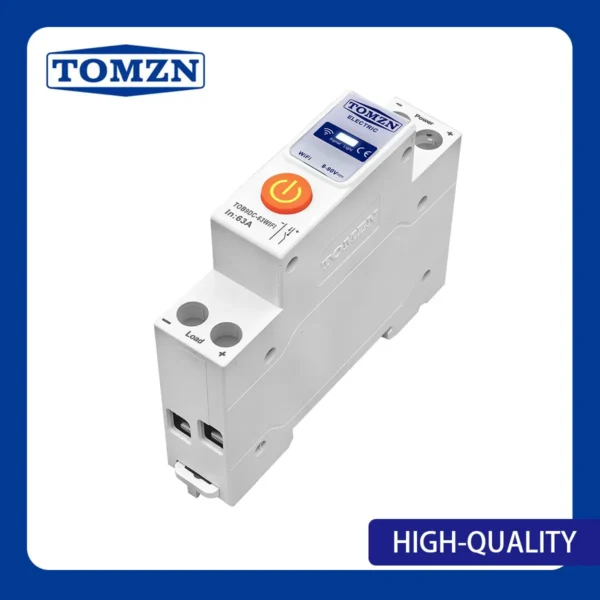 TOMZN DC WIFI Smart Circuit Breaker Tuya Smartlife Cycle Timer 8-90V 63A Switching Power Supply 1P Relay Status Countdown - Image 4