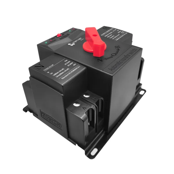TOMZN night light series 2P 63A 125A 220V 230V 50/60Hz MCB type Dual Power Automatic transfer switch ATS 2 input 2 output - Image 5