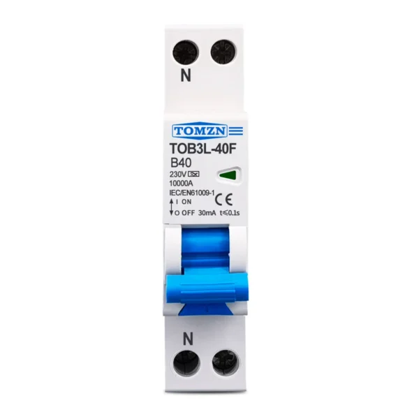 18mm A type B curve RCBO 1P+N 10KA Residual current differential automatic Circuit breaker with over current Leakage protection - Image 6