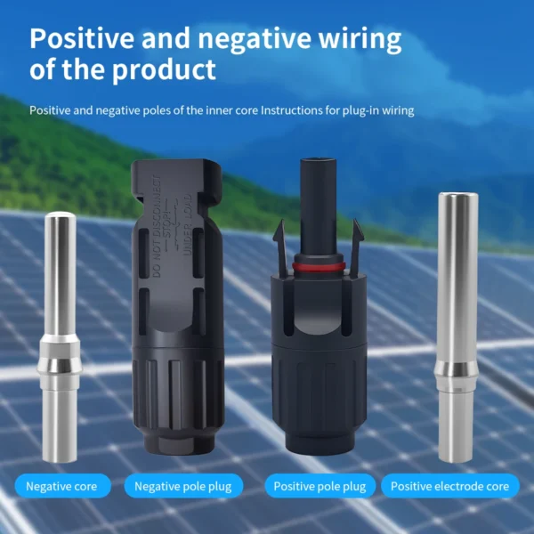 TOMZN 1000V 45A Two sets of Solar Connectors Panel Branch PV Photovoltaic Wire Board Terminal Box Inverter Waterproof IP67 125℃ - Image 5