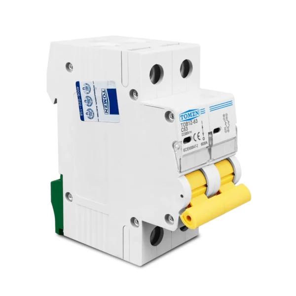 TOMZN 2P DC 600V  Circuit breaker MCB C curve single pole direct-current fuse for PV - Image 2
