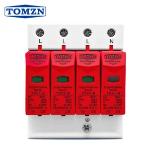 AC SPD 3P+N 30KA~60KA  B ~385VAC House Surge Protector Protective Low-voltage  Arrester Device