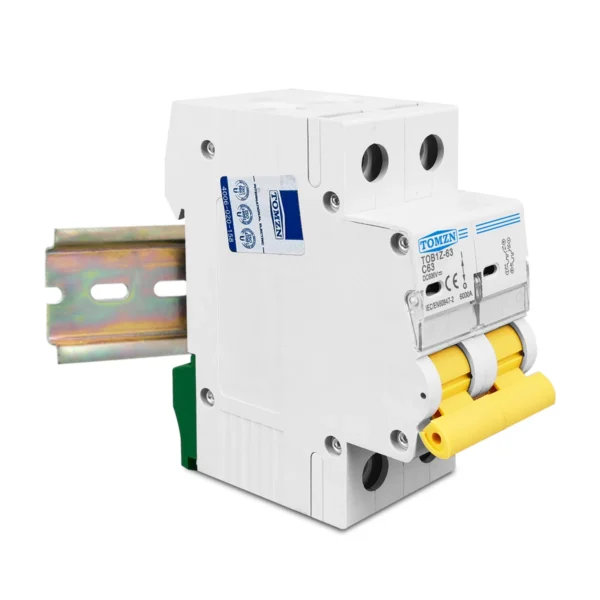 TOMZN 2P DC 600V  Circuit breaker MCB C curve single pole direct-current fuse for PV - Image 4