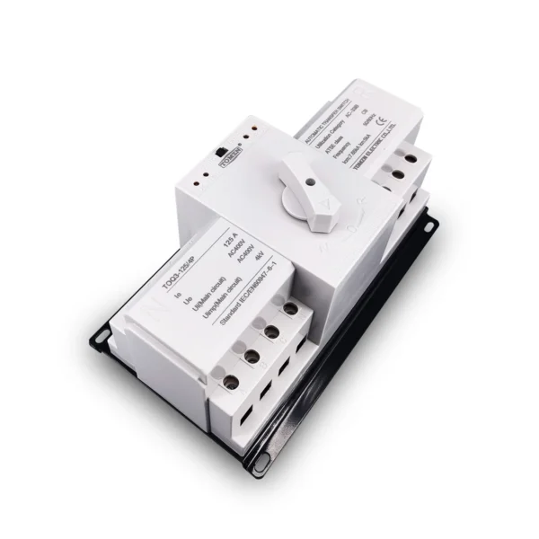 ATS 4P 125A 3 phase 4 wire 230V MCB type Dual Power Automatic transfer switch TOMZN TOQ3-4P/125 PV city power Generator - Image 2