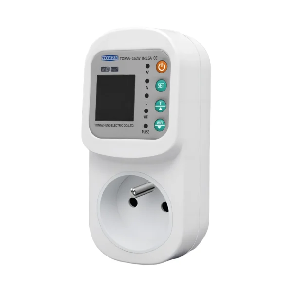 TOMZN TOSVA-16LW France WIFI TUYA voltage current leakage Socket AC 110V 220V Adjustable 1-16A Power with PE metering timer - Image 5