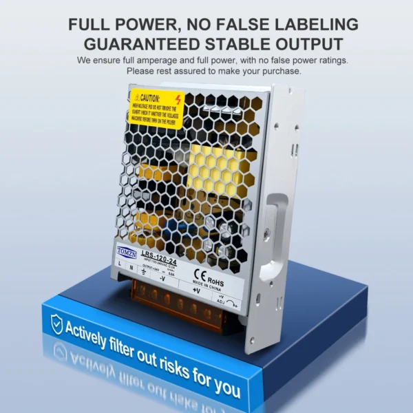TOMZN 120W AC-DC SMPS Single Output Switching power supply input 110V 220V output 5V 12V 15V 24V 36V 48V adjustable for LED - Image 2