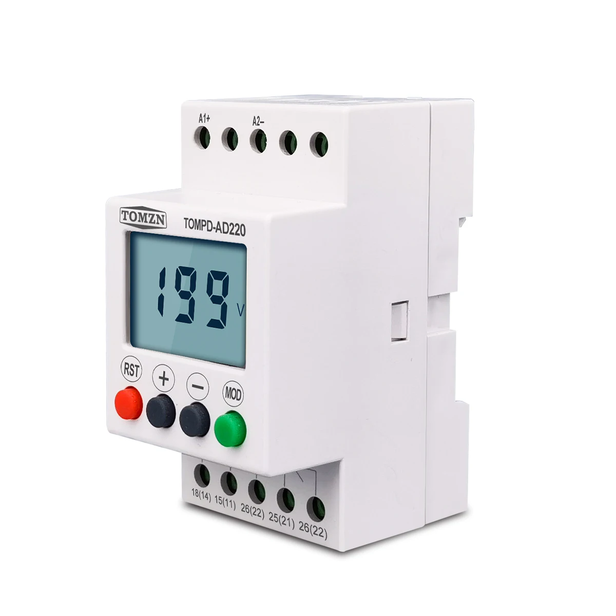 AC DC 110V-240V TOMZN DIN rail over and under voltage protection monitoring relays protector - Image 2