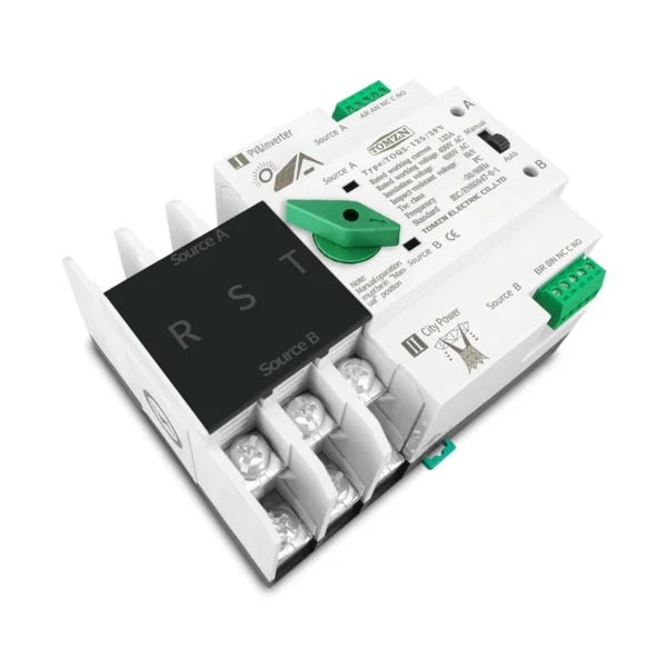 2P 3P 4P Din Rail ATS for PV and inverter Dual Power Automatic Transfer Selector Switches Uninterrupted 63A 100A 125A - Image 5