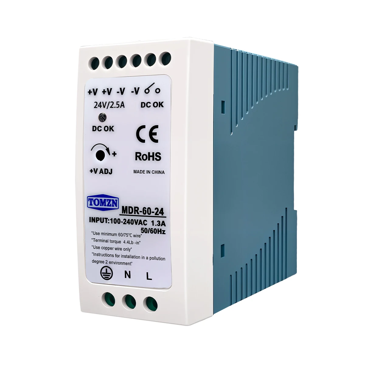 TOMZN DIN RAIL 60W AC-DC SMPS Single Output Switching power supply input 110V 220V output 5V 12V 15V 24V 36V 48V adjustable - Image 3