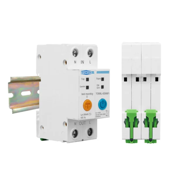 63A Ewelink Single Phase WIFI Smart Energy Meter Kwh Metering Monitoring Circuit Breaker Timer Relay with Leakage Protection - Image 2