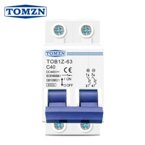 TOMZN 2P 25A DC 440V  Circuit breaker MCB C curve MCB