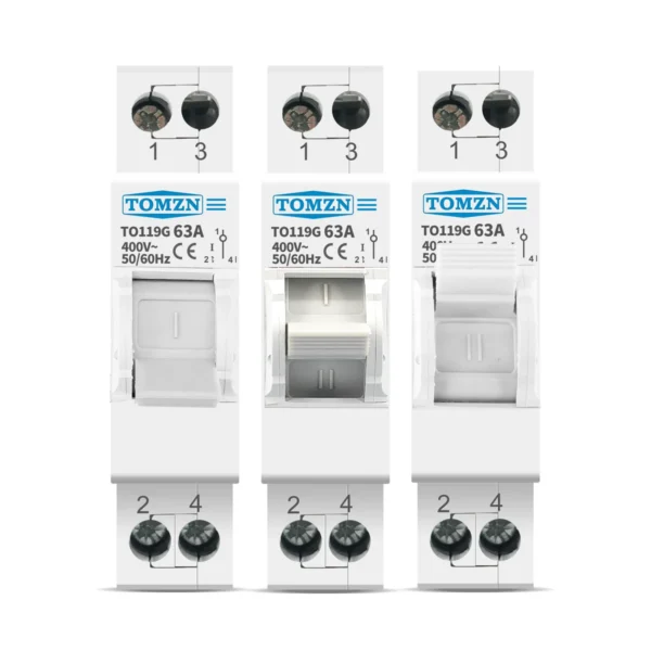 TOMZN 1P 63A MTS Dual Power Manual Transfer Isolating Switch  Interlock Circuit Breaker - Image 2