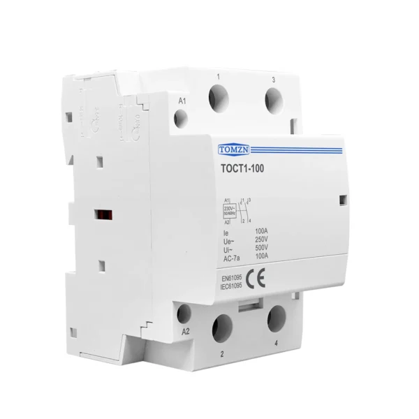 TOCT1 2P 100A 2NO 230VAC 50/60Hz Din Rail Household AC Modular Contactor - Image 2