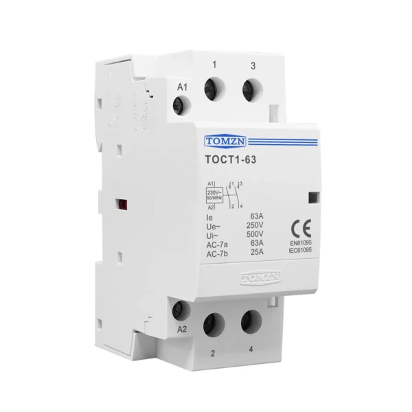 TOCT1 2P 63A 220V/230V 50/60HZ Din rail Household ac Modular contactor  2NO 2NC or 1NO 1NC - Image 2