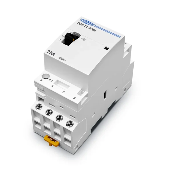 TOCT1 4P 25A 220V/230V 50/60Hz Din Rail Household AC Modular Contactor With Manual Control Switch 4NO or 2NO 2NC or 4NC - Image 4