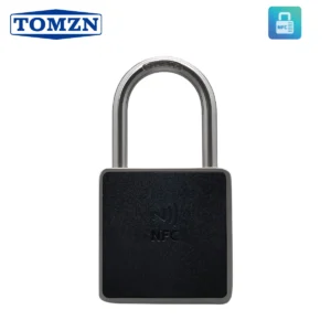 TOMZN NFC Passive Intelligent Padlock Keyless No Keyway Waterproof Theft-proof Thickened Body Lock/Unlock Record nfc lock APP