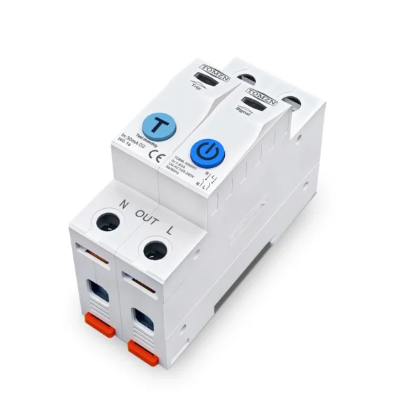 TOMZN TUYA 1-63A 1P 2P WIFI Smart Switch Energy Meter Circuit Breaker voltage current leakage temperature protection cut off L+N - Image 2