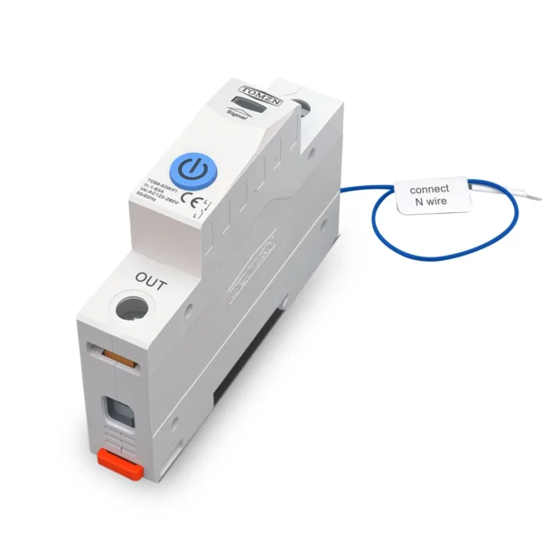 TOMZN TUYA 1-63A 1P 2P WIFI Smart Switch Energy Meter Circuit Breaker voltage current leakage temperature protection cut off L+N - Image 3