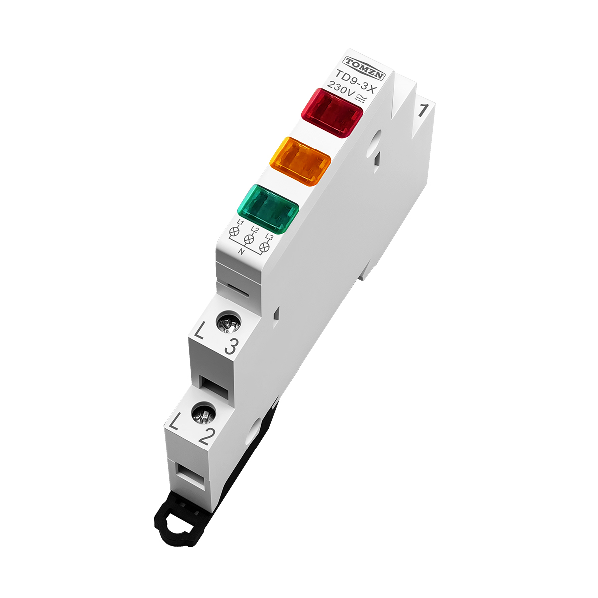TOMZN TD9-3X Led light 230V AC/DC 9mm Red Yellow Green Three Phase Signal warning light din indicator lamp Equipment alarm - Image 6