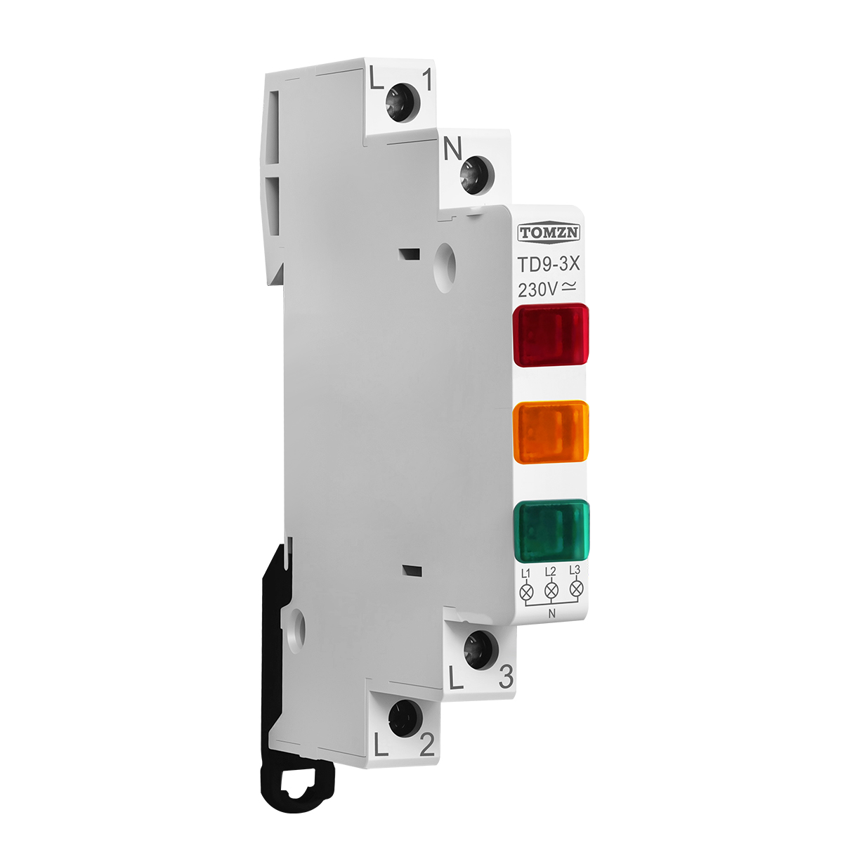 TOMZN TD9-3X Led light 230V AC/DC 9mm Red Yellow Green Three Phase Signal warning light din indicator lamp Equipment alarm - Image 5