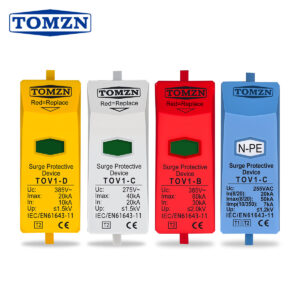 1PCS TOMZN TOV1-B/C/D Replacement Module Cartridge Inserts AC Surge Protective Device SPD 275V 385V 420V NPE 10kA 20kA 30kA