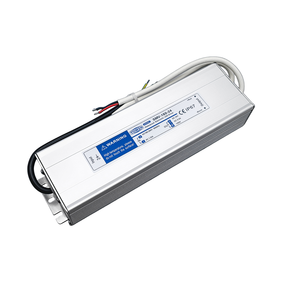 TOMZN 150W IP67 Waterproof Switching Power Supply 2 Output AC 180-264V to DC 12V/24V LED Driver Outdoor Adapter for CCTV PLC - Image 3