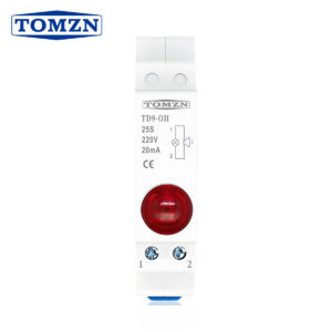 TOMZN Red LED Signal Indicator Light 25S + 25S Buzzer 220V DIN Rail Lamp Flickering Power-on Alarm Circuit alarm For Household