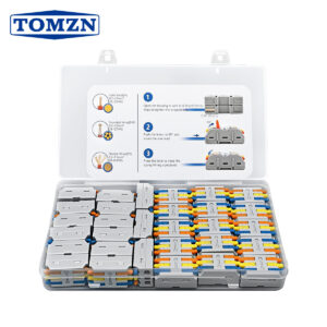 Konektè Fil Levi TOMZN 3 Antre 3 Sòti 6 Sòti 9 Sòti Blòk Tèminal Splice Rapid Konektè Elektrik Reutilizab San Zouti Pouse-an