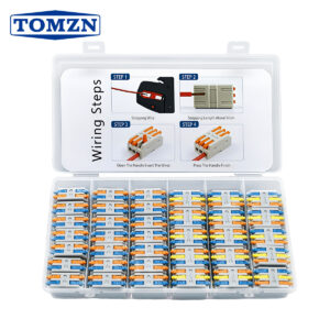 Konektè Fil Levi TOMZN 30/72 Moso Blòk Tèminal Rapid 2 Fason 3 Fason, Konektè Fil Splicing Reutilizab San Zouti Pouse-an 32A